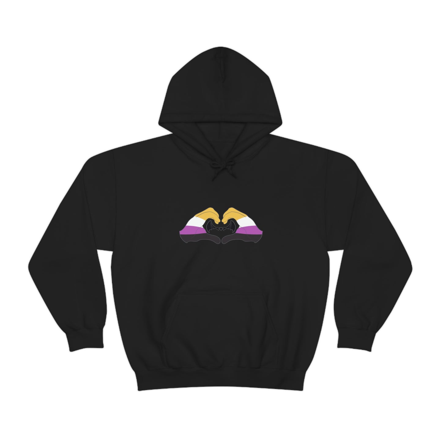 Heart Hands - Nonbinary Pride Hoodie