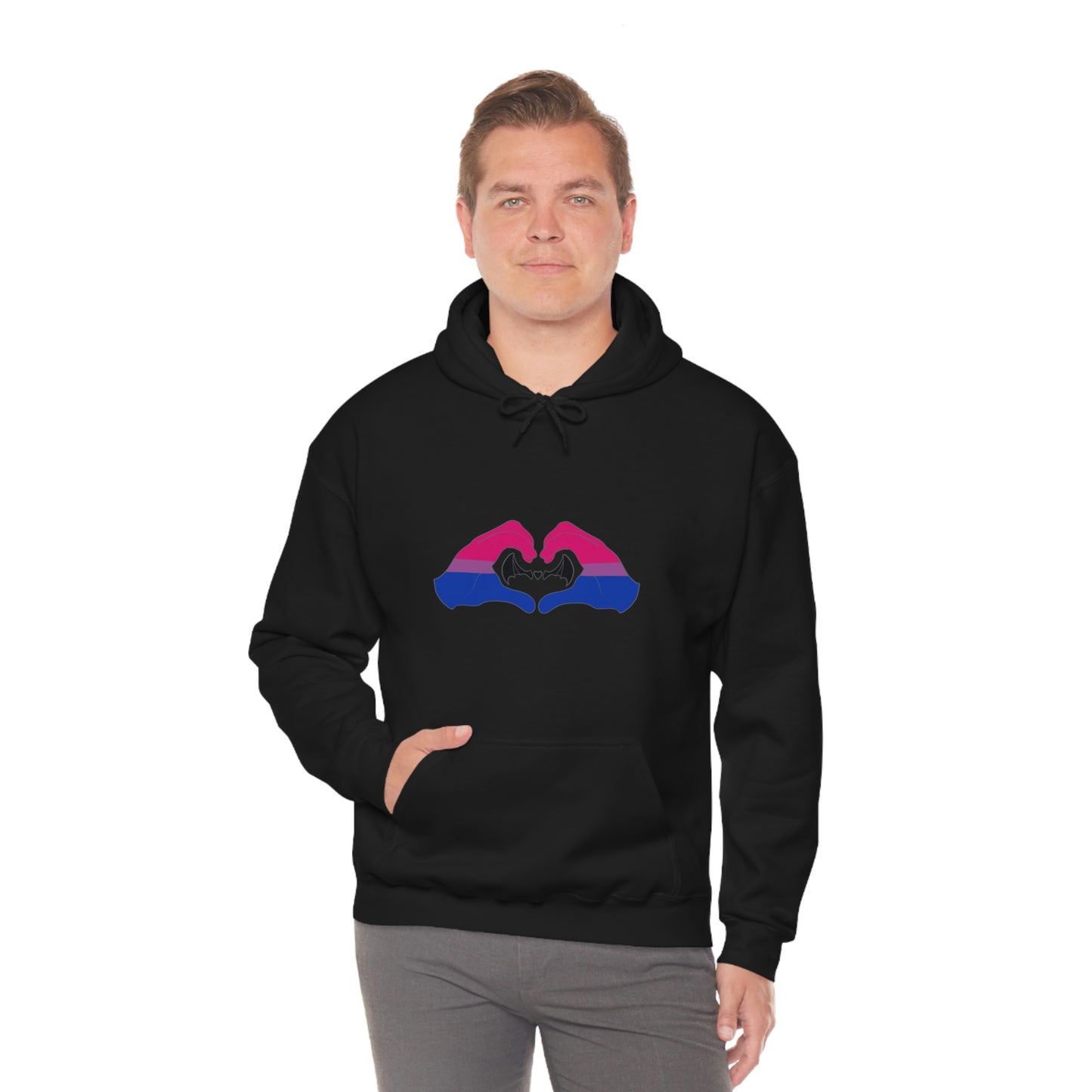 Heart Hands - Bisexual Pride Hoodie