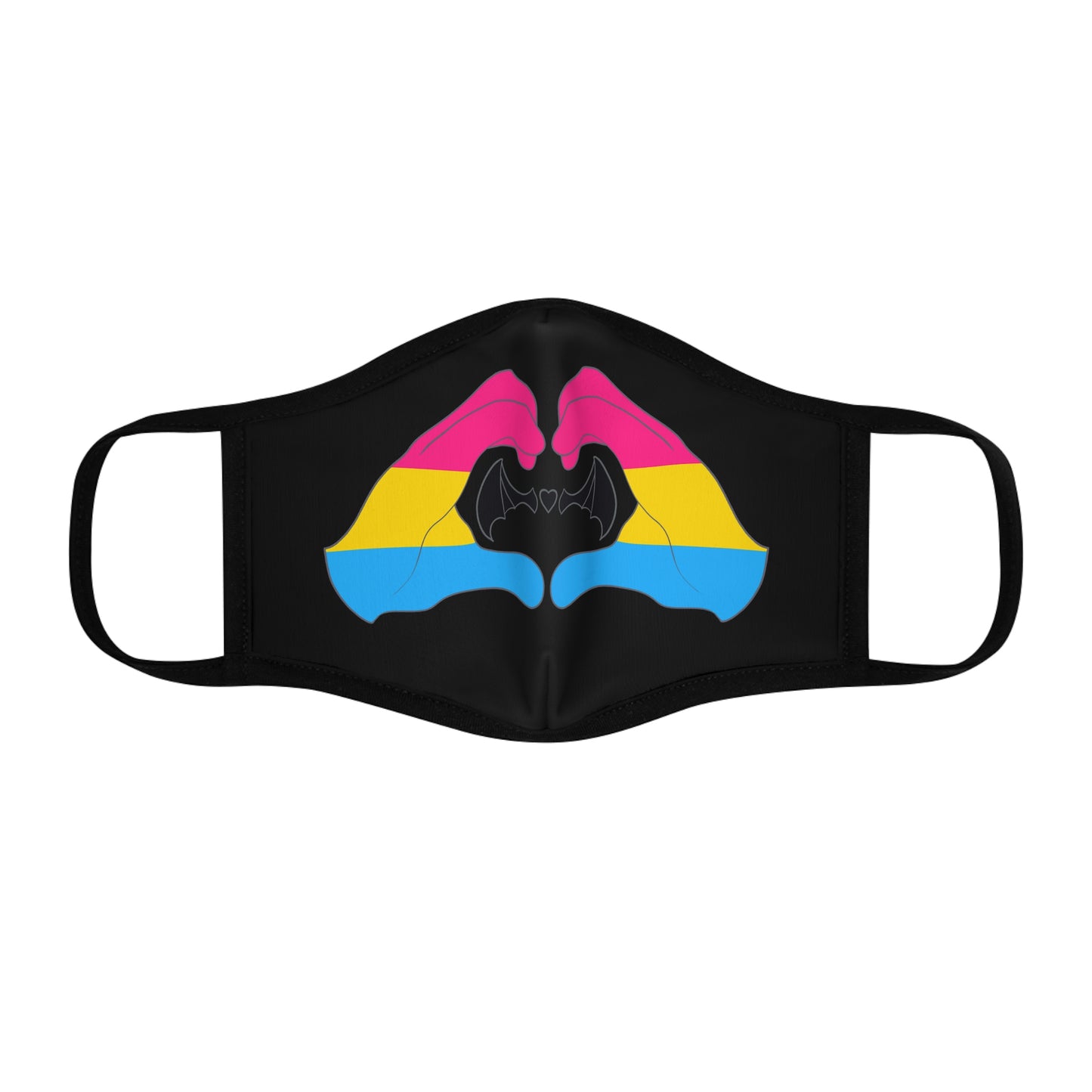 Heart Hands - Pansexual Pride Face Mask