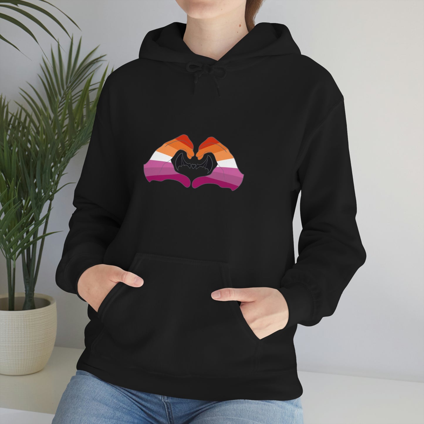 Heart Hands - Lesbian Pride Hoodie