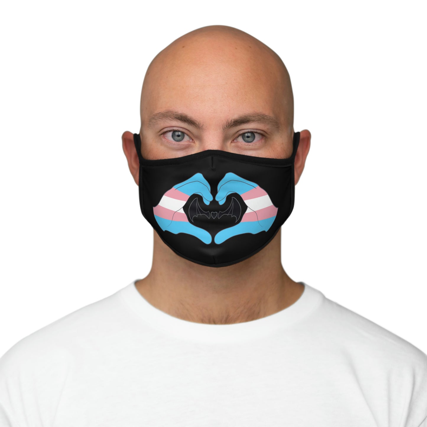 Heart Hands - Trans Pride Face Mask