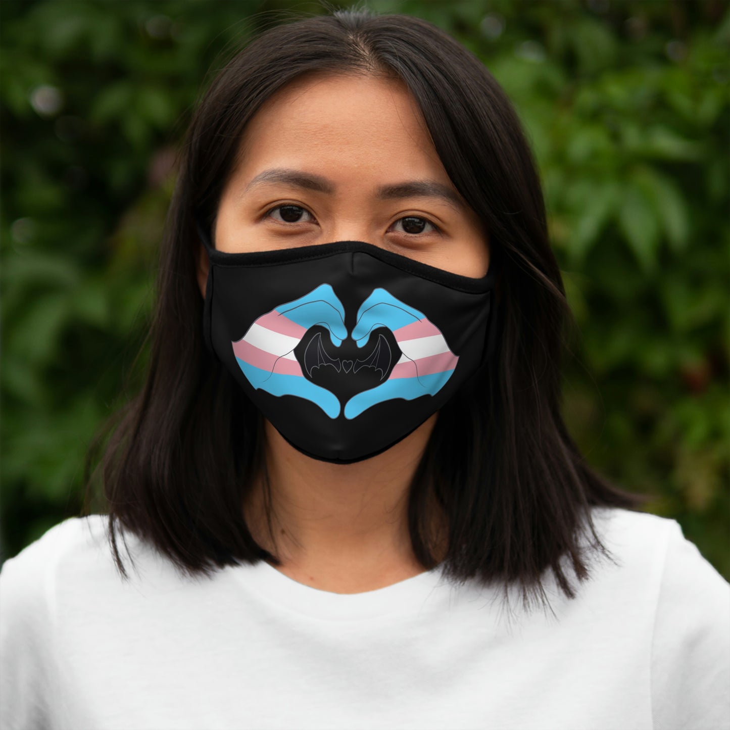 Heart Hands - Trans Pride Face Mask