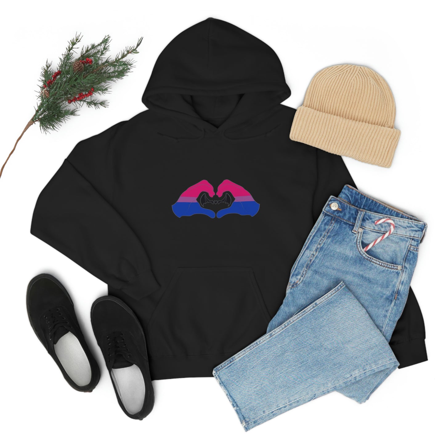 Heart Hands - Bisexual Pride Hoodie