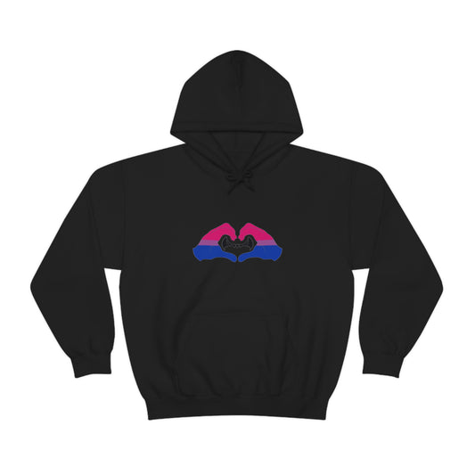 Heart Hands - Bisexual Pride Hoodie