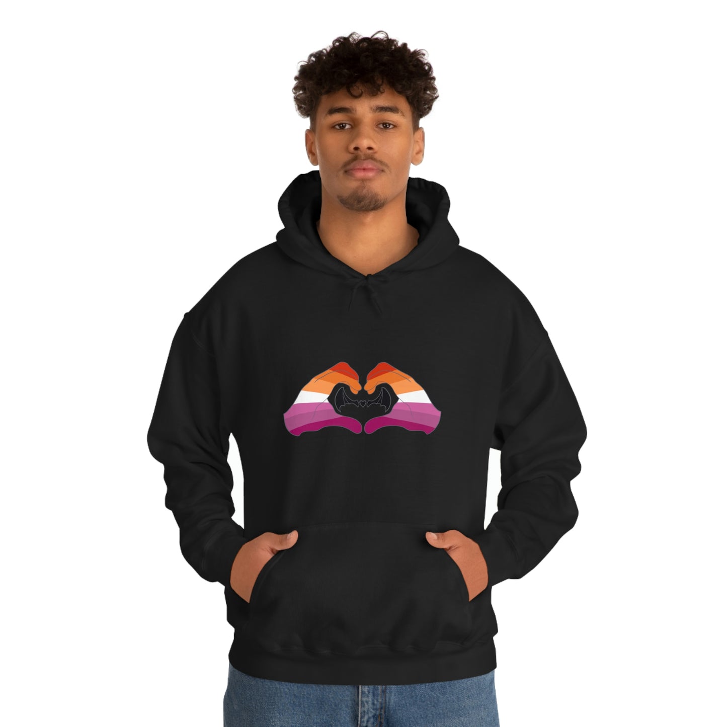 Heart Hands - Lesbian Pride Hoodie