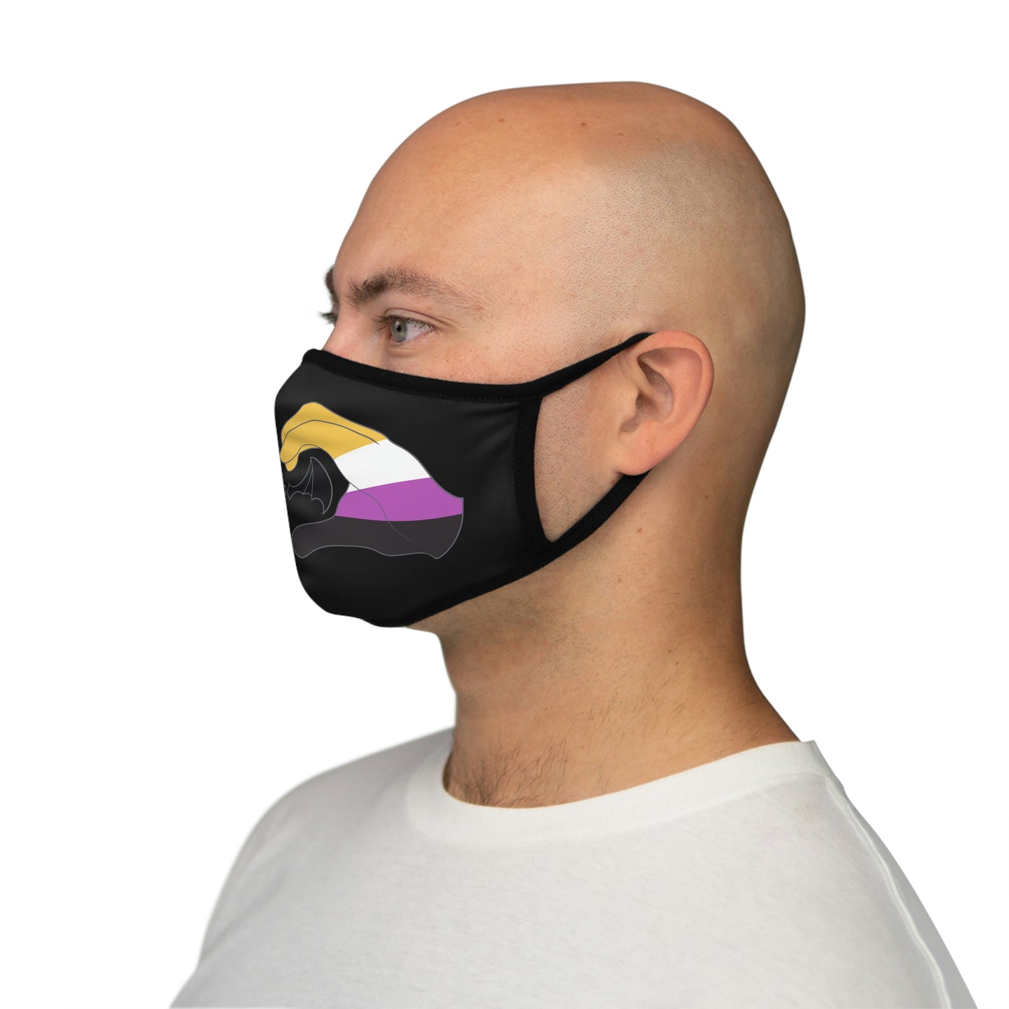 Heart Hands - Nonbinary Pride Face Mask