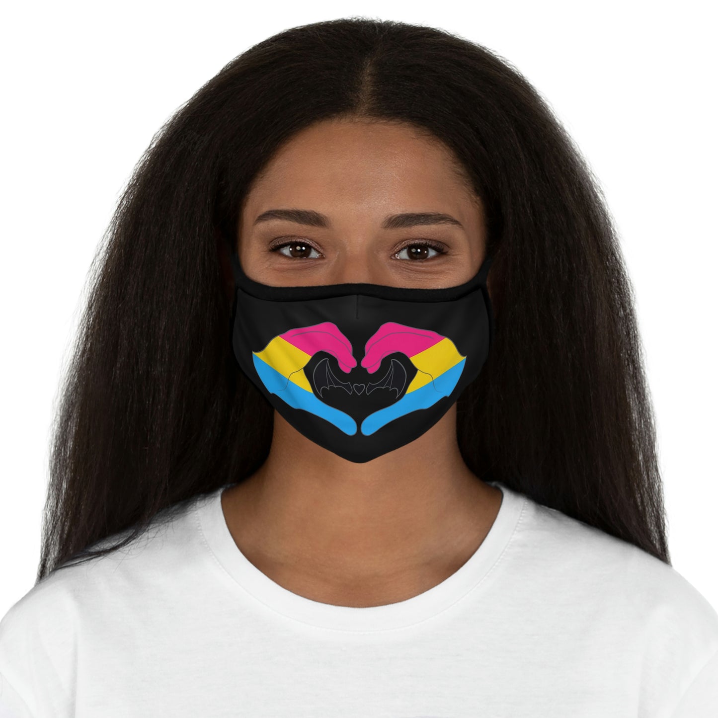 Heart Hands - Pansexual Pride Face Mask