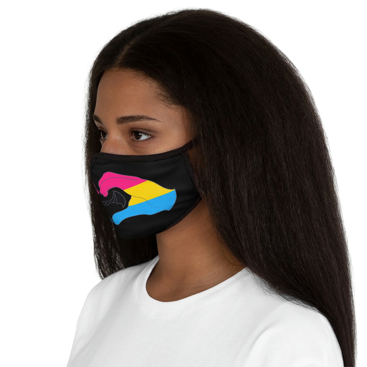 Heart Hands - Pansexual Pride Face Mask