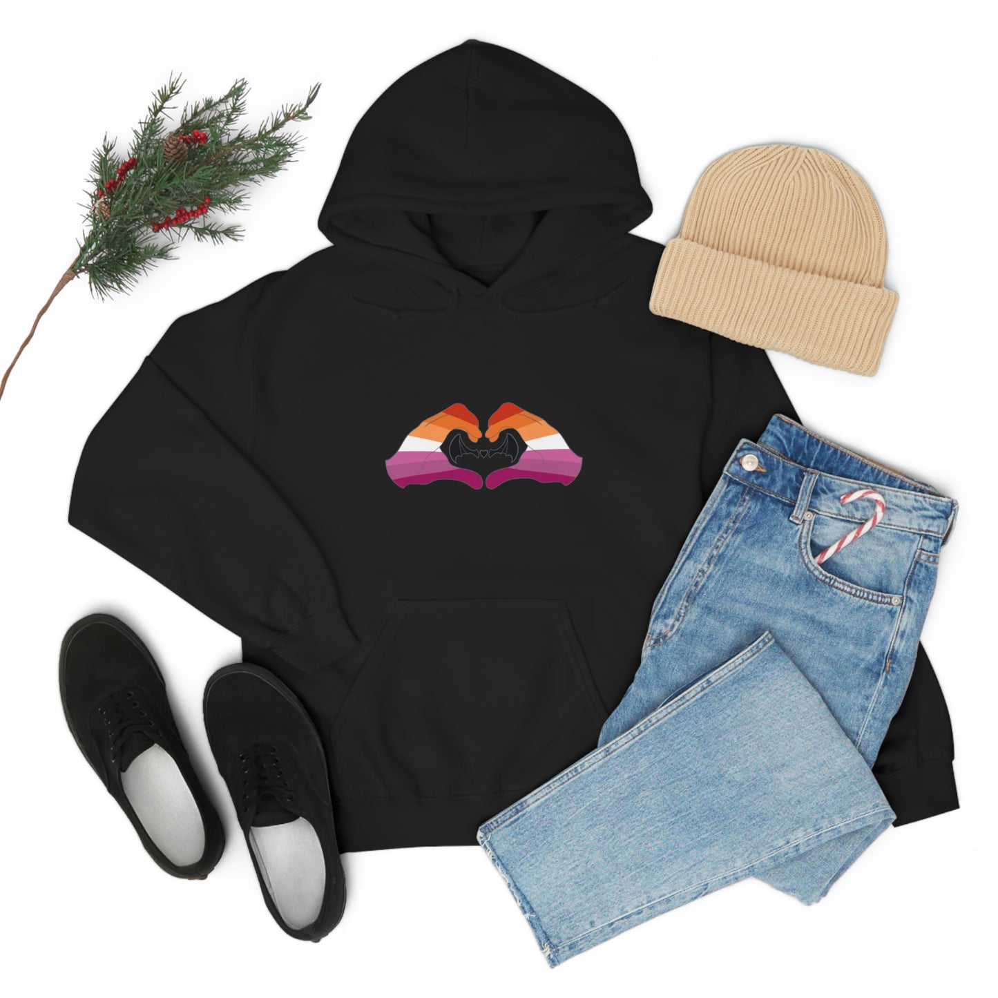 Heart Hands - Lesbian Pride Hoodie