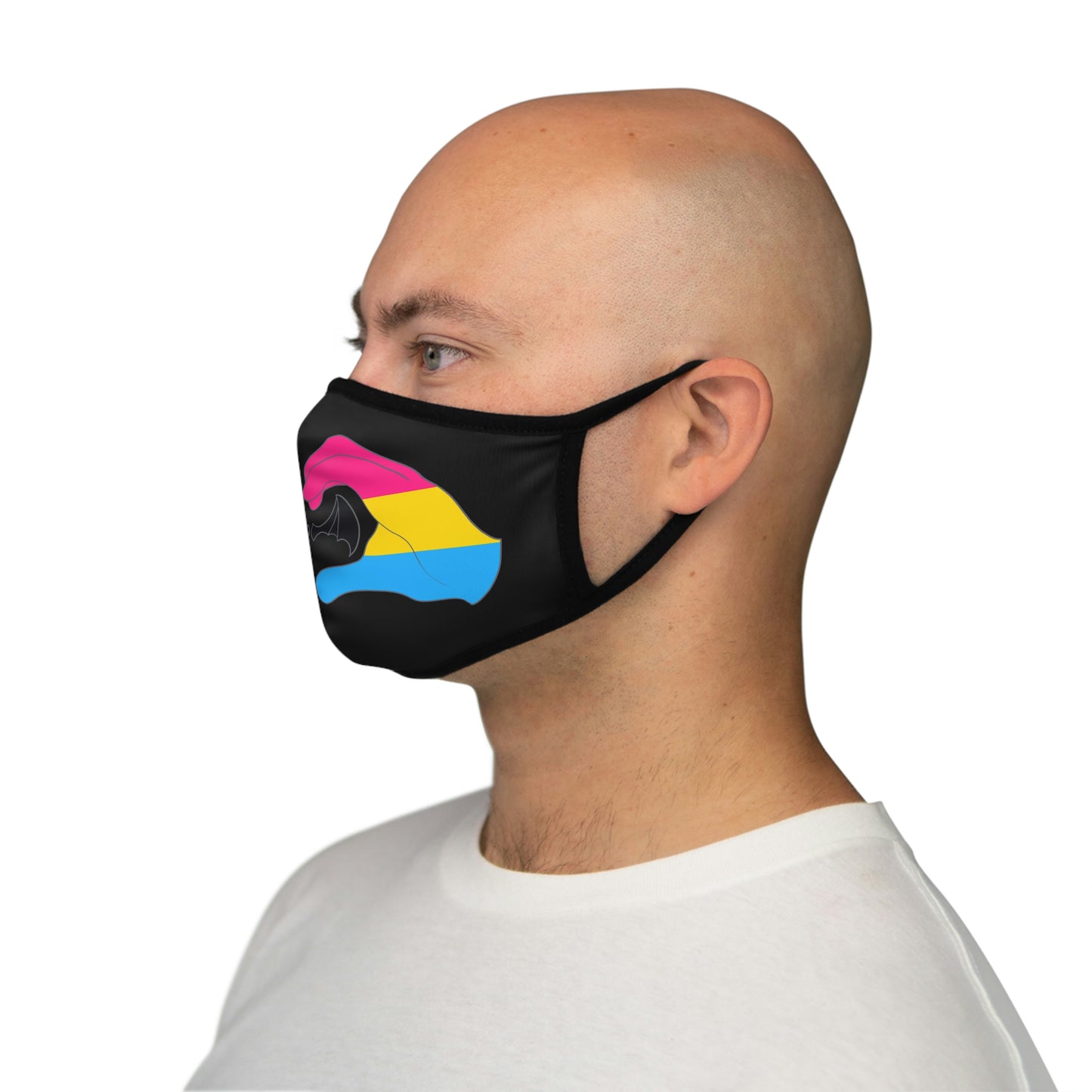 Heart Hands - Pansexual Pride Face Mask