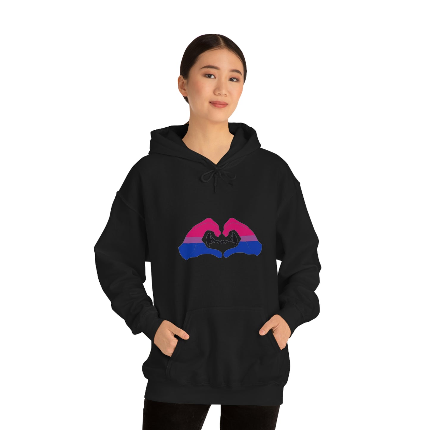 Heart Hands - Bisexual Pride Hoodie