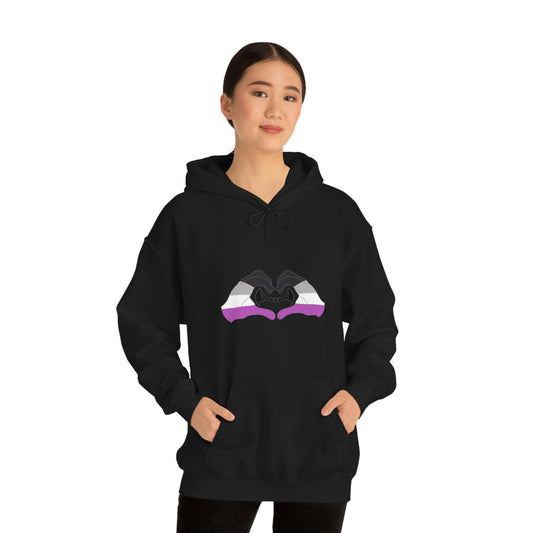 Heart Hands - Asexual Pride Hoodie