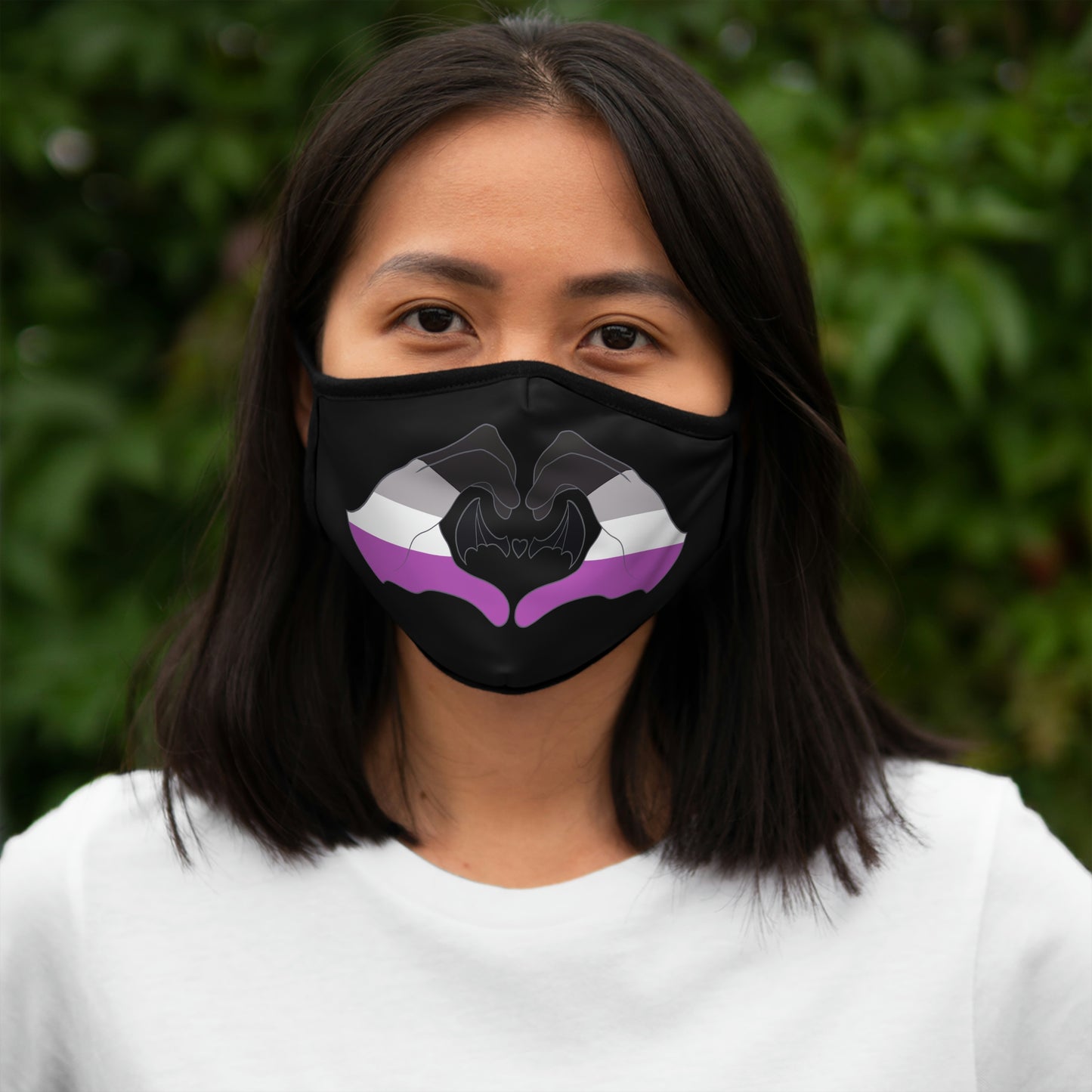 Heart Hands - Asexual Pride Face Mask