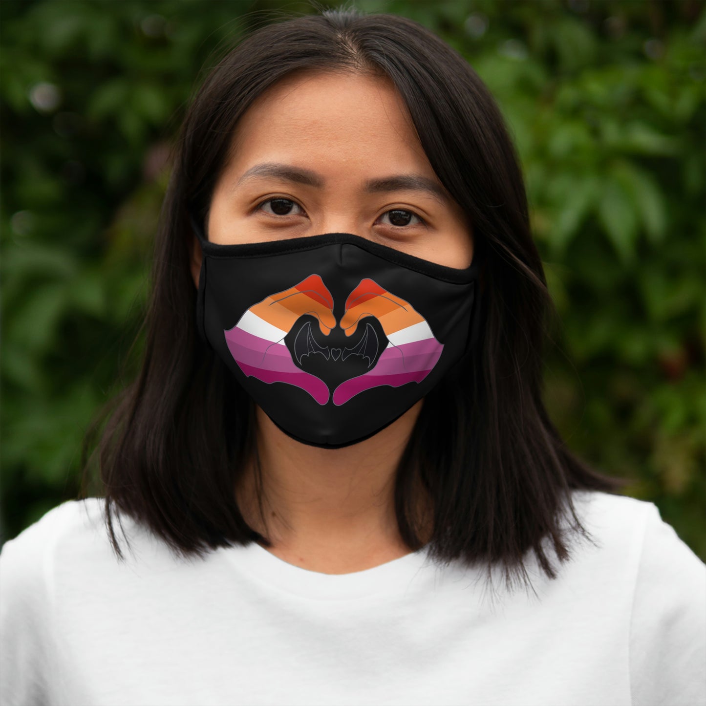 Heart Hands - Lesbian Pride Face Mask