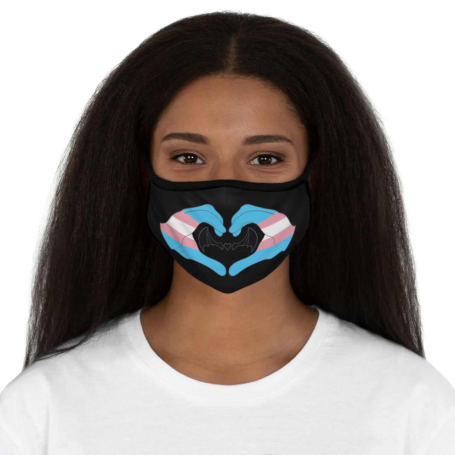 Heart Hands - Trans Pride Face Mask