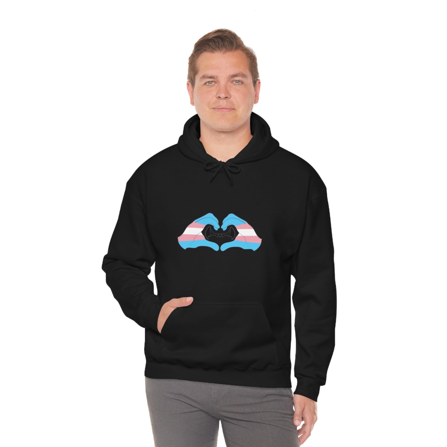 Heart Hands - Transgender Pride Hoodie