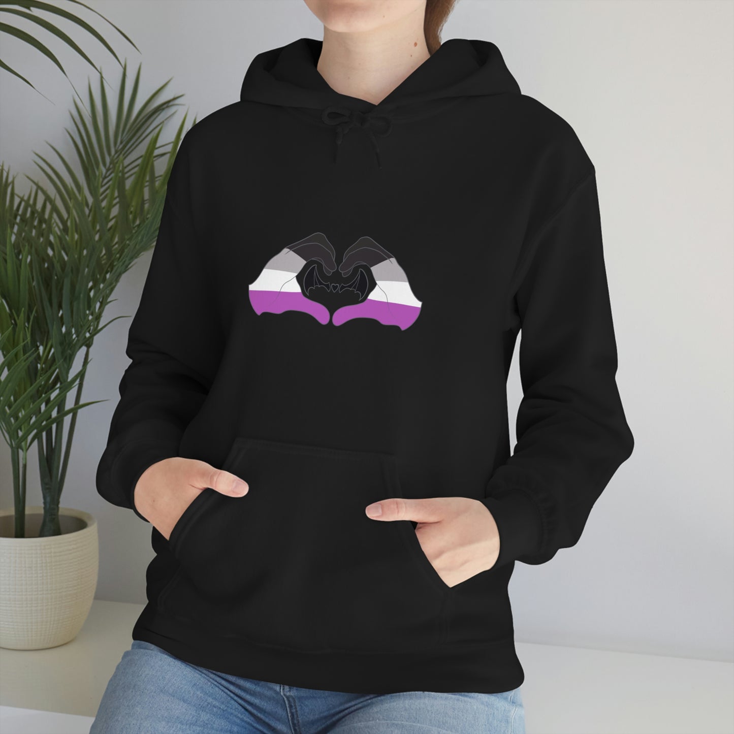 Heart Hands - Asexual Pride Hoodie