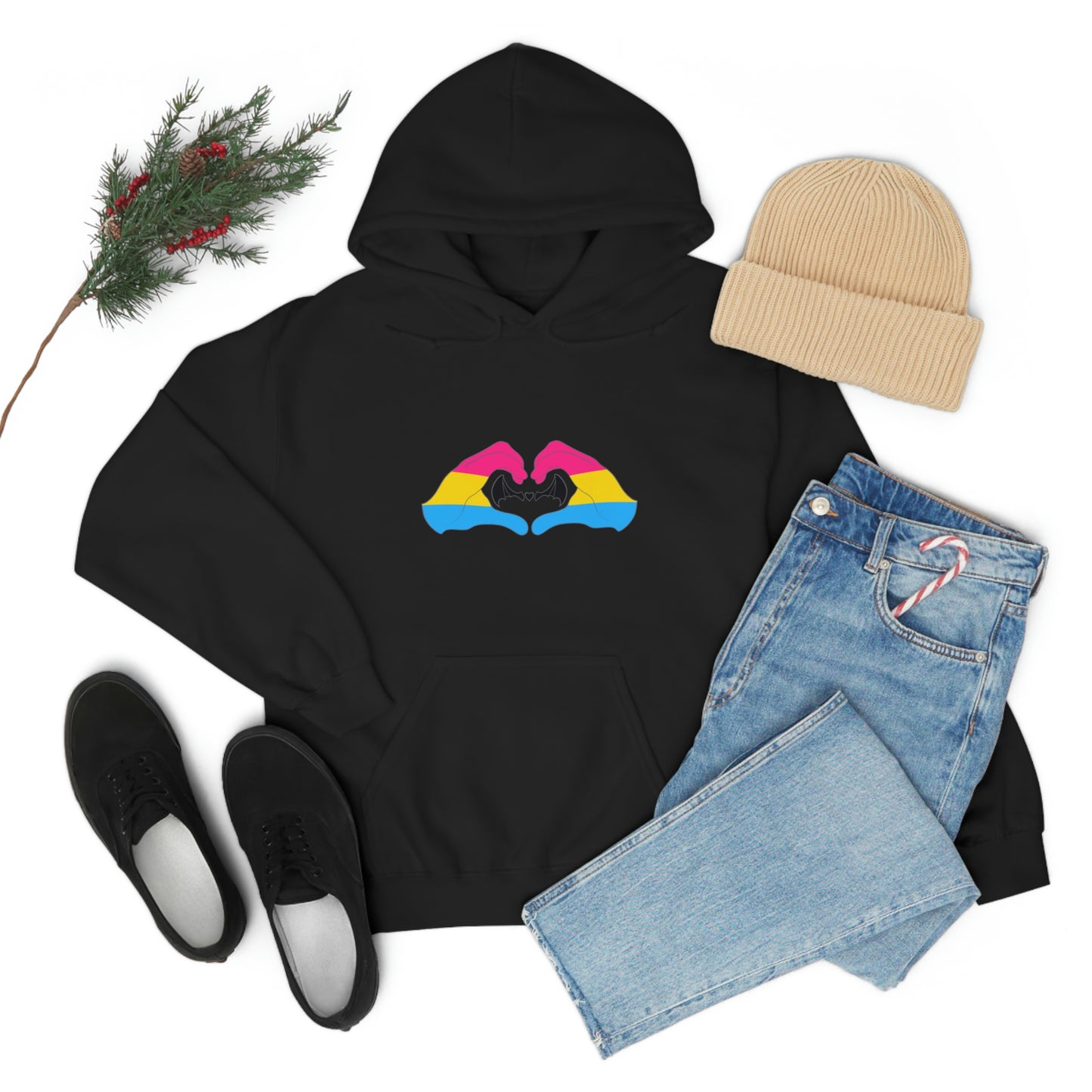 Heart Hands - Pansexual Pride Hoodie