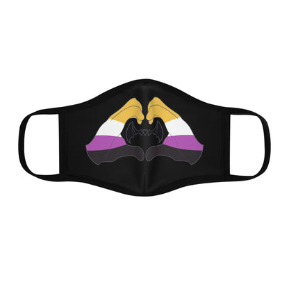 Heart Hands - Nonbinary Pride Face Mask