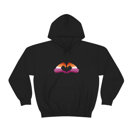 Heart Hands - Lesbian Pride Hoodie