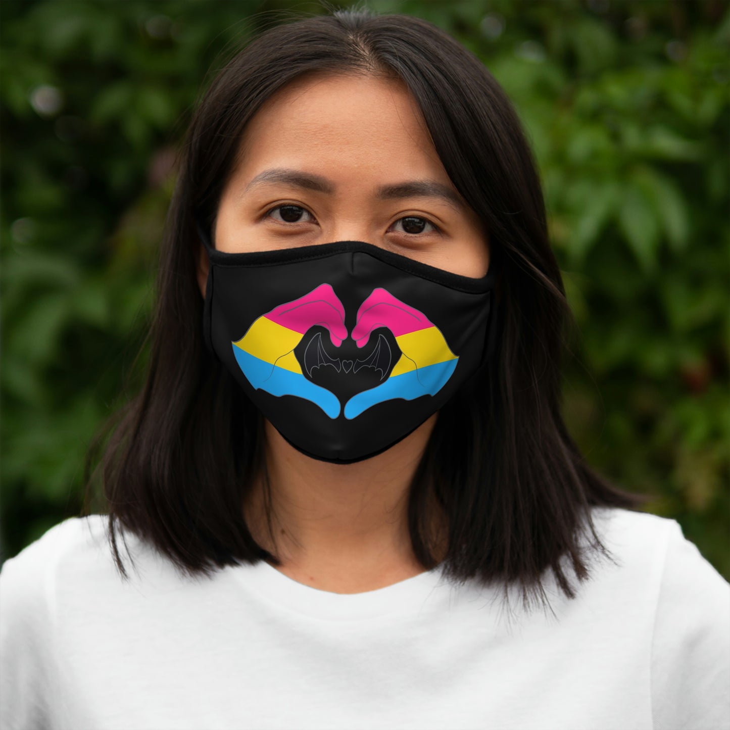 Heart Hands - Pansexual Pride Face Mask