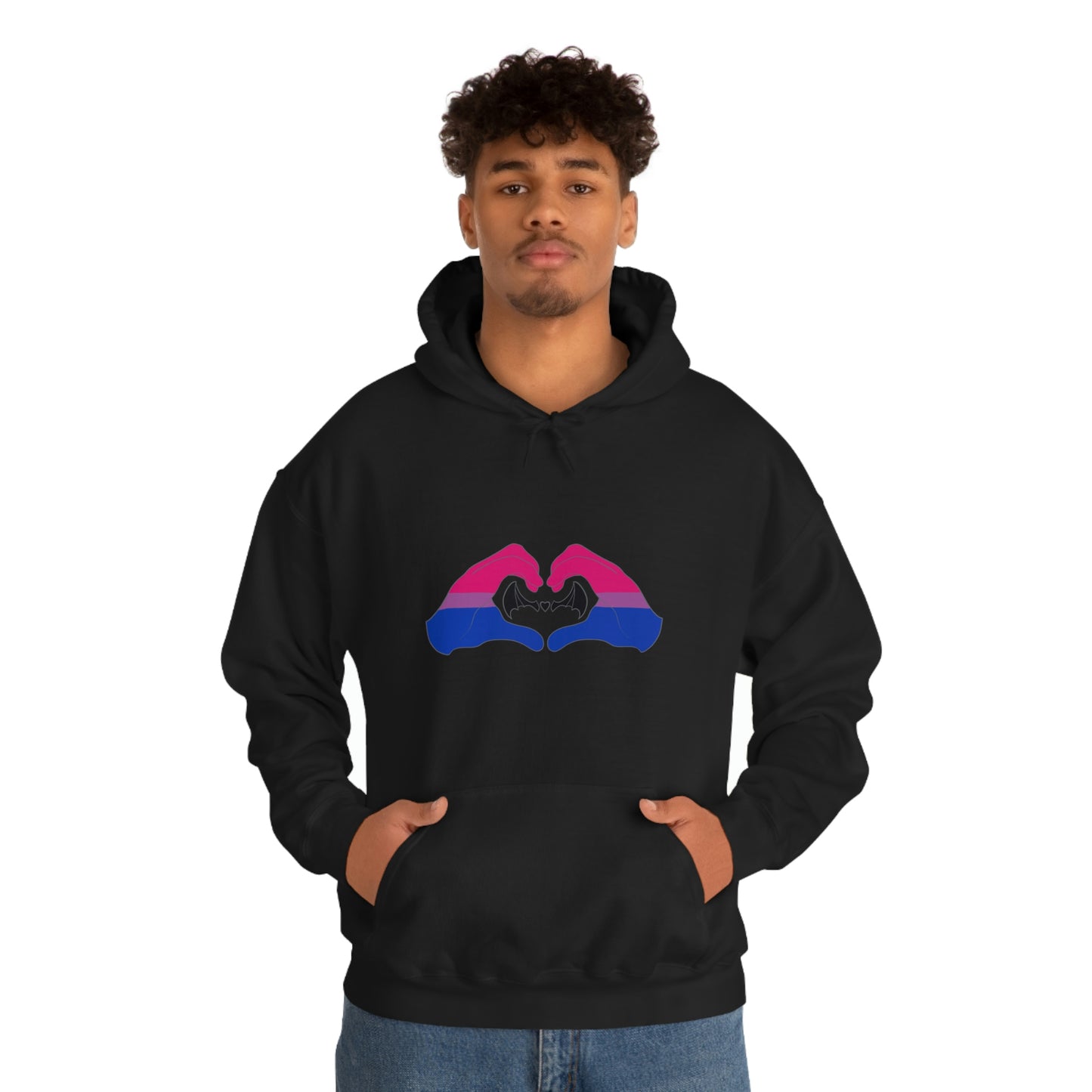 Heart Hands - Bisexual Pride Hoodie