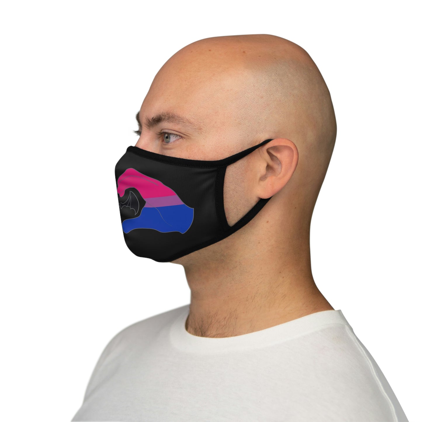 Heart Hands - Bisexual Pride Face Mask